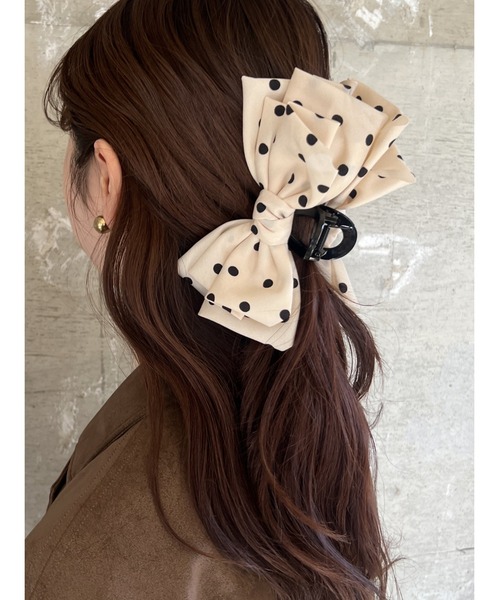 LOWRYS FARM（ローリーズファーム） ヘアクリップ ポルカドットバンス