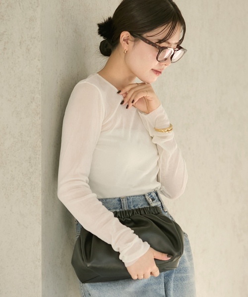 「Plage」 長袖カットソー - ベージュ レディース_画像2