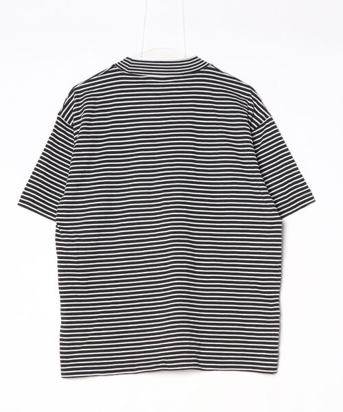 「collective.」 ボーダー柄半袖Tシャツ L ブラック メンズ_画像2