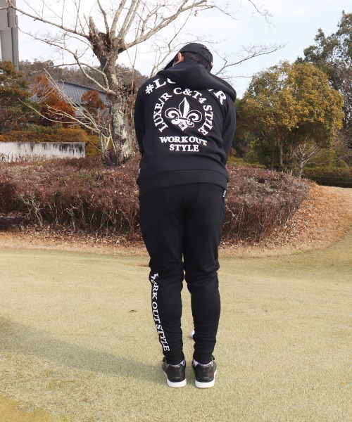 LUXE /R ストレッチポンチジャージ生地　コード刺繍パンツ スウェットパンツ ジャージ (RM)「LUXE/R GOLF」ストレッチ ポンチ