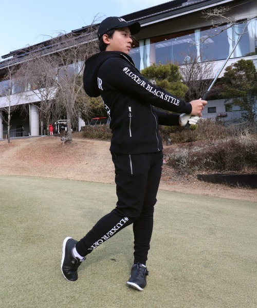 スウェットパンツ ジャージ (RM)「LUXE/R GOLF」ストレッチ ポンチ