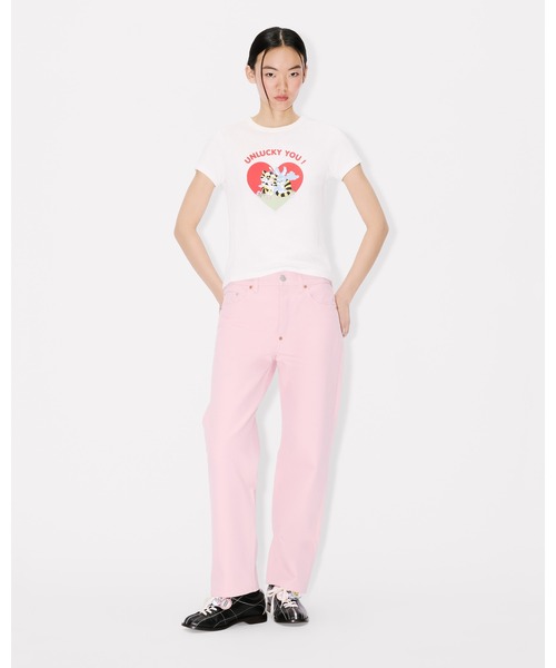 ケンゾー Tシャツ カットソー ロング丈 ロゴ コットン トップス レディース KENZO（ケンゾー） tシャツ 'KENZO Cartoon' ロング スリーブ コットン