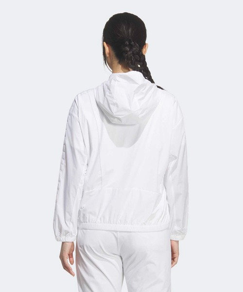 【美品】アディダス アウター ジャケット レディース L 白 ホワイト（白）系 adidas(アディダス) アウター(レディース