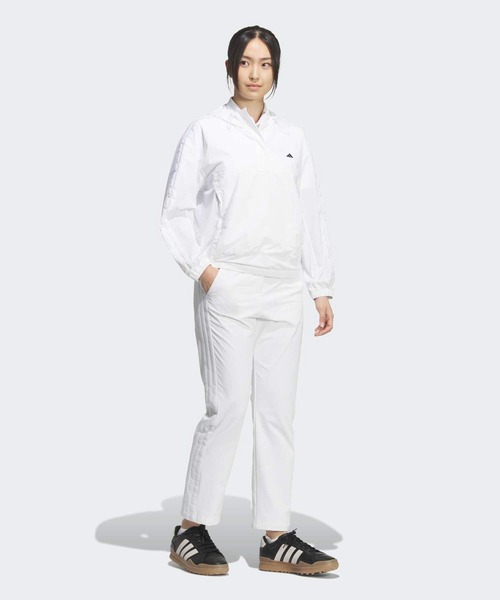 ADIDAS GOLF アノラックナイロンジャケット XL ホワイト　未使用 adidas（アディダス） ブルゾン ジャンバー スリーストライプス長袖