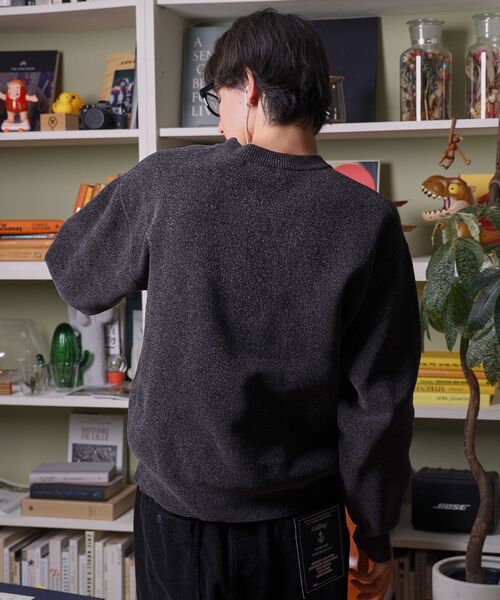「FFEIN」 長袖ニット SMALL ブラウン メンズ_画像5