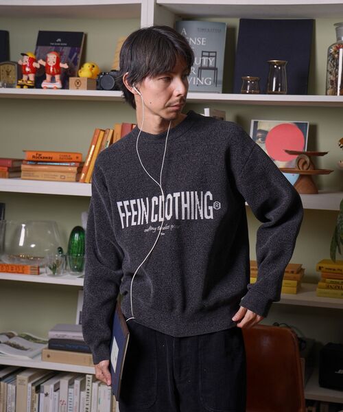 「FFEIN」 長袖ニット SMALL ブラウン メンズ_画像6