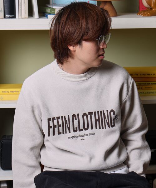 「FFEIN」 長袖ニット SMALL ブラウン メンズ_画像8