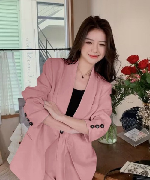 「Ritzy」 パンツスーツ X-LARGE ピンク レディース_画像9