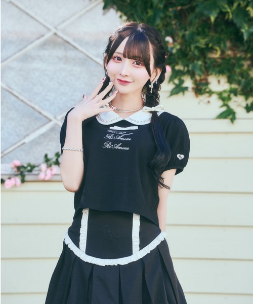 ReAmour tシャツ ビジューロゴTシャツ レディース : ZOZOTOWN Yahoo!店