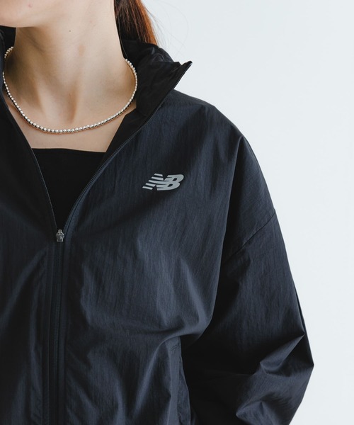 「New Balance」 ナイロンブルゾン MEDIUM ブラック レディースの画像