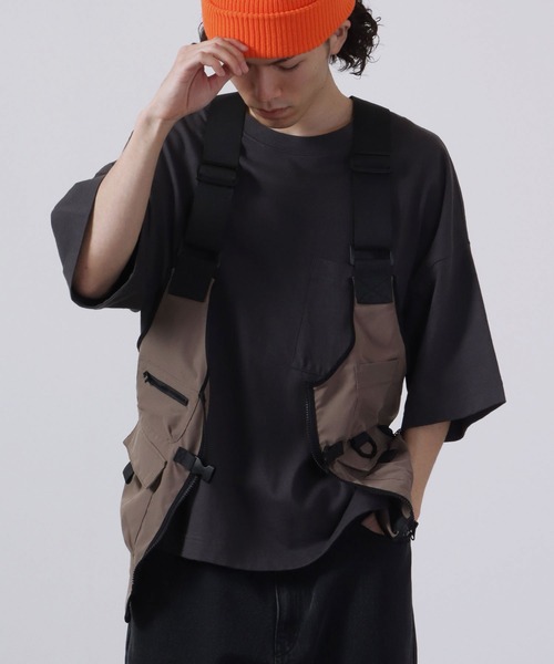 「ROOT THREE」 ベスト L ブラック メンズ_画像3