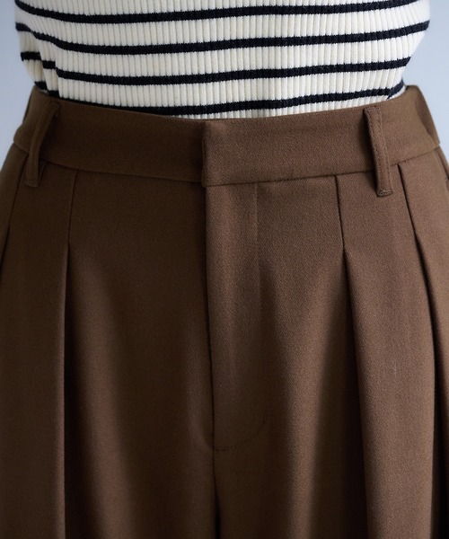 「PUAL CE CIN」 スラックス LARGE ベージュ レディースの画像