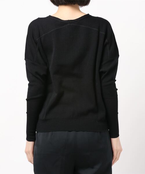 「ZUCCa」 長袖ニット M size ネイビー レディース_画像4
