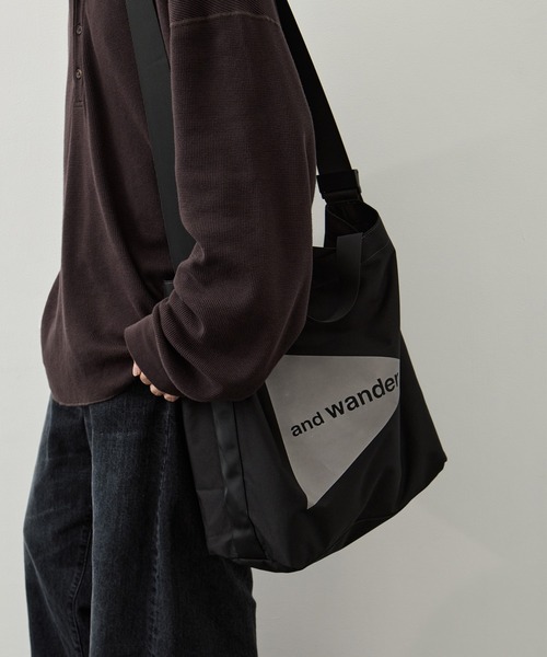 and wander（アンドワンダー） トートバッグ 「and wander/アンド