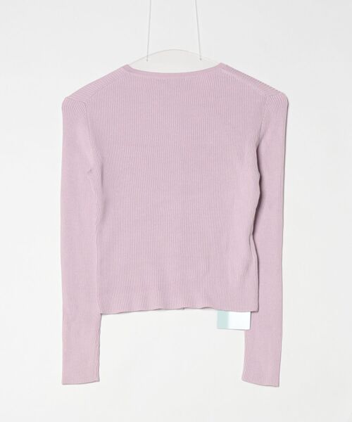 「TOCCA」 ニットカーディガン X-SMALL パープル レディース_画像2