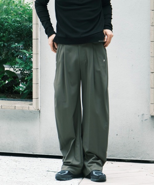 CONZ スラックス curve leg trousers 2.0/バレルレッグシルエット
