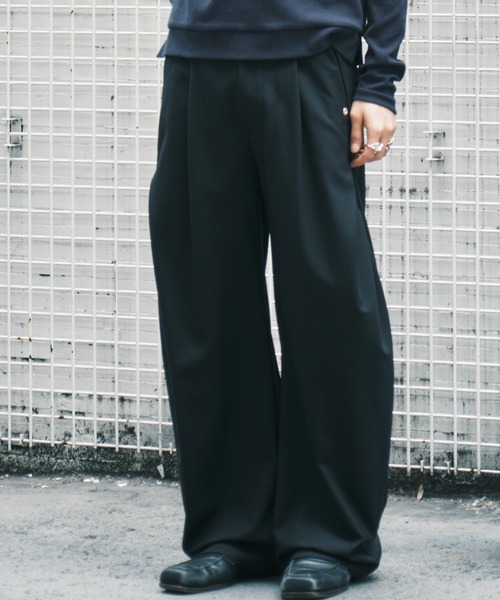 CONZ スラックス curve leg trousers 2.0/バレルレッグシルエット
