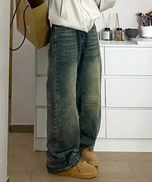 「shameless」 デニムパンツ M ブルー レディース_画像5