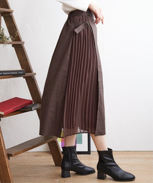 「IKKA LOUNGE」 ロングスカート L ダークグレー レディース_画像9