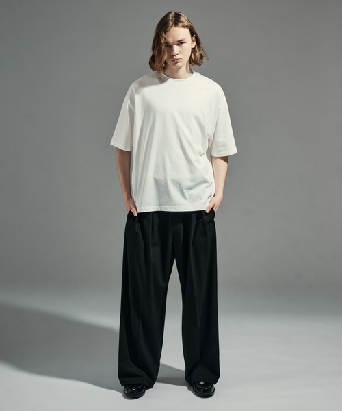 WETTEMPT スラックス WOOL BLEND 2 TUCK SLACKS / ウールブレンド2