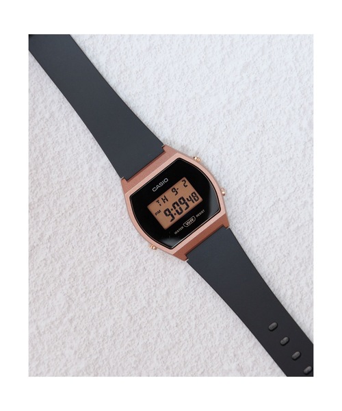 「CASIO」 デジタル腕時計 FREE ブラック×ピンク レディース_画像3