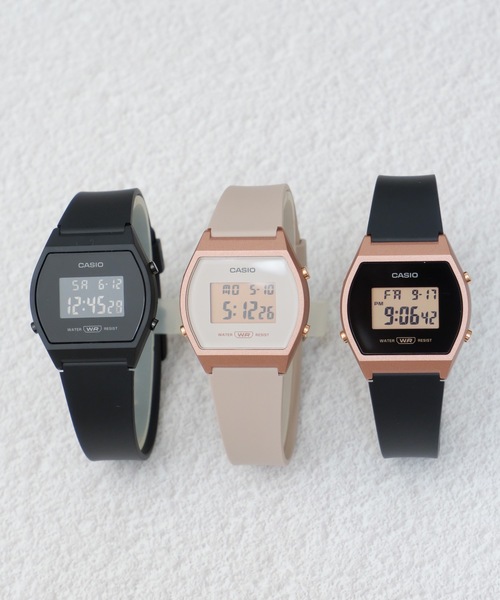 「CASIO」 デジタル腕時計 FREE ブラック×ピンク レディース_画像6