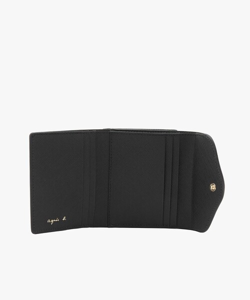 agnes b.（アニエスベー） 財布 レザー 三つ折りがま口 ミニ