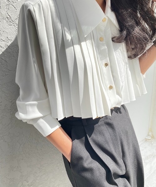 「LADY LIKE」 長袖シャツ M ブラック レディース_画像8