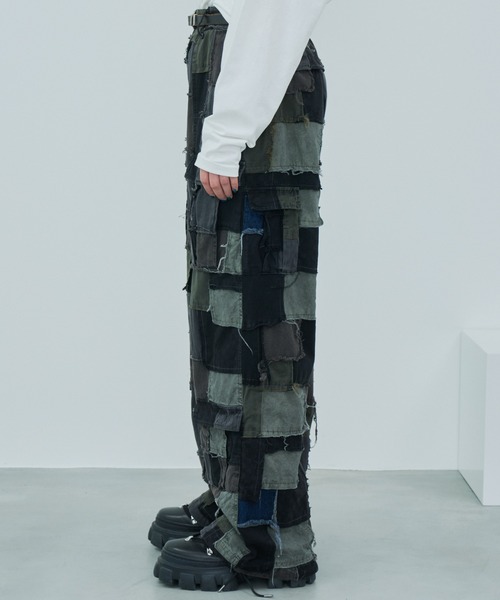 「AIVER」 カーゴパンツ SMALL ブラック メンズ_画像7