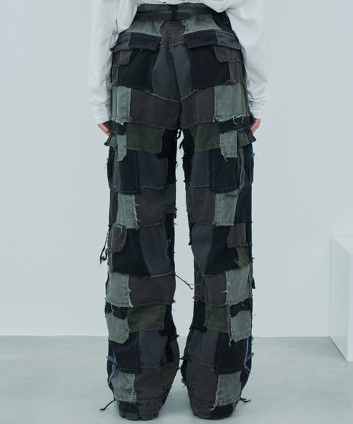 「AIVER」 カーゴパンツ SMALL ブラック メンズ_画像8