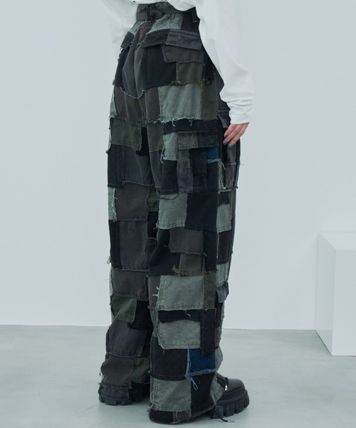 「AIVER」 カーゴパンツ SMALL ブラック メンズ_画像9