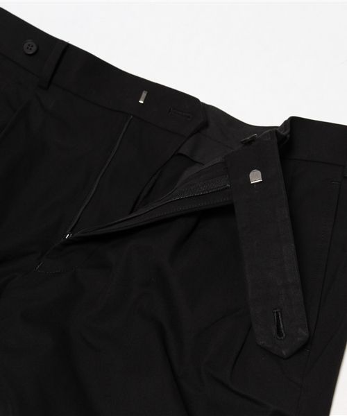 JOHN LAWRENCE SULLIVAN パンツ COTTON TWILL PLEATED PANTS