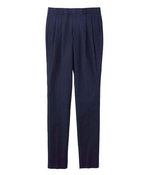 JOHN LAWRENCE SULLIVAN パンツ COTTON TWILL PLEATED PANTS