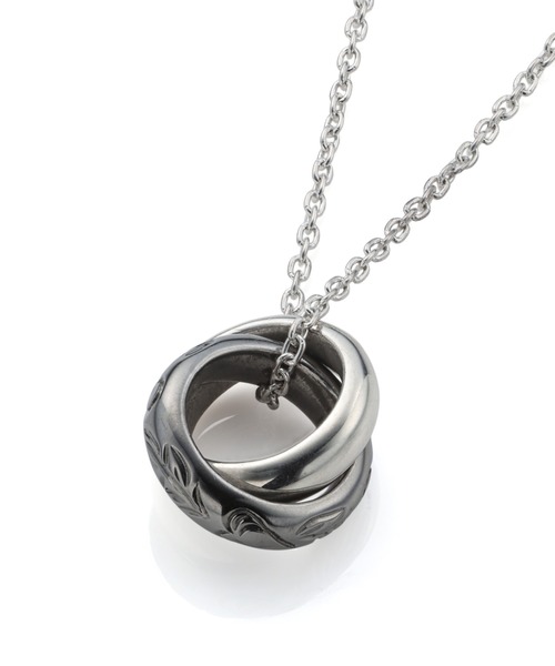 m*o様 LION HEART ラージフラグメントダブルリングネックレス/シルバ for Gift”フラグメントダブルリングネックレス/シルバー925 | LION