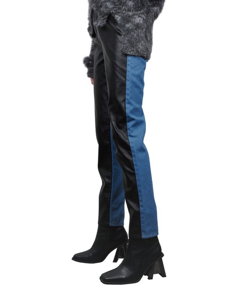 VIAVANDA パンツ BLEACH WIDE DENIM PANTS / BLUE – VIAVANDA