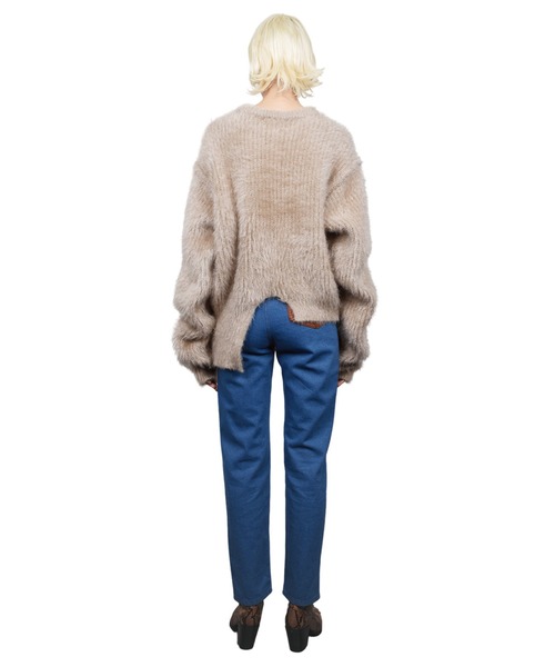 VIAVANDA ジーンズ デニム デニムパンツ Leather Bicolor Denim
