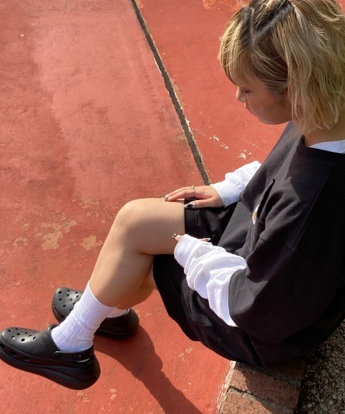 クロックス　クラッシュ クロッグ CRUSH CLOG 厚底　ブラック crocs】 クロックス CRUSH CLOG クラッシュ クロッグ 207521-001