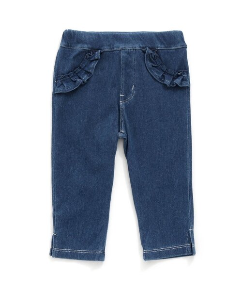SAPEur デニムパンツ キッズS サプール Seraph（セラフ） パンツ 「接触冷感」ニットデニムサブリナパンツ_7分