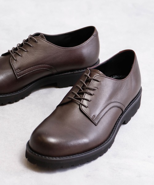 And A ブーツ PADRONE パドローネ / DERBY PLAIN TOE SHOES