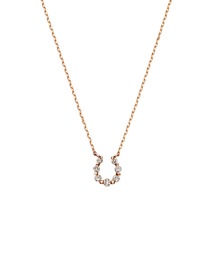 VENDOME AOYAMA ネックレス K10 ダイヤモンド ホースシュー