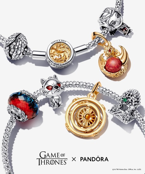 新品未使用！Pandora⭐︎ゲームオブスローンズ　アイスアンドファイアチャーム PANDORA（パンドラ）の「ゲーム・オブ・スローンズ アイス