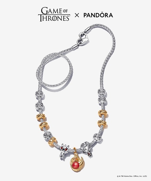 新品未使用！Pandora⭐︎ゲームオブスローンズ　アイスアンドファイアチャーム FINAL SALE - Game of Thrones Ice & Fire Dragons Dual Murano