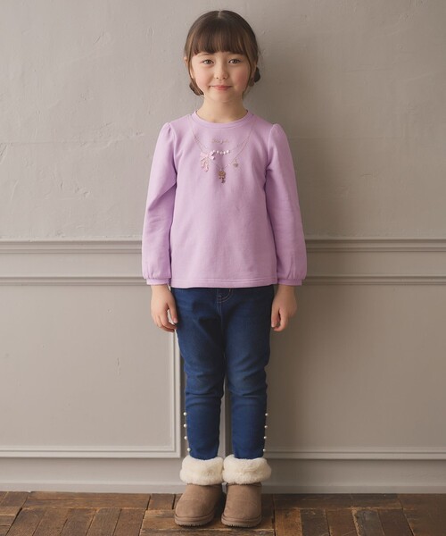 ANY（エニィ） トレーナー 「らくっトレーナー」裏毛 ネックレス