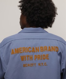 シャツ Schott/ショット/TC WORK SHIRT”AMERICAN BRAND WITH PRIDE EMB”/刺繍ワークシャツ ”アメリカ｜ZOZOTOWN Yahoo!店