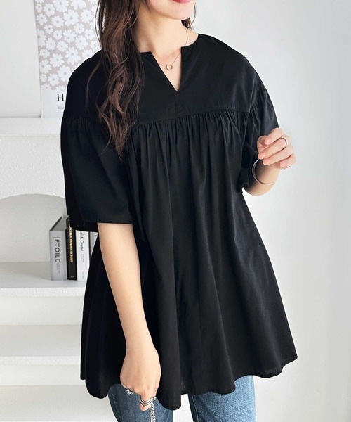 ブラウス シャツ キーネックフリルブラウス レディース ブラウス シャツ キーネックブラウス レディース : ZOZOTOWN