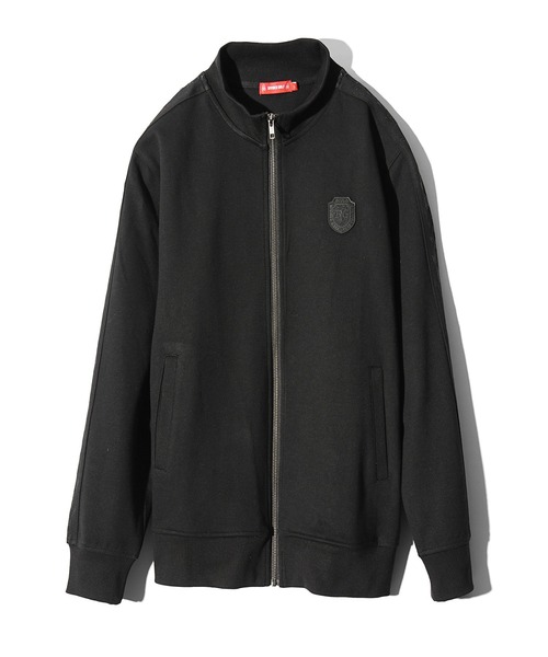 4700【美品】ブリーフィング　トラックジャケット 袖ロゴ　ゴルフウェア L 黒 4700【美品】ブリーフィングトラックジャケット 袖ロゴゴルフウェア L 黒