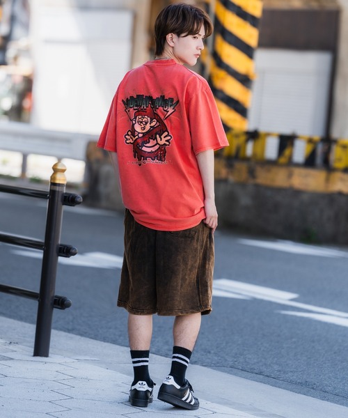 SIDEWAY STANCE tシャツ 「SIDEWAY STANCE」ピグメント加工