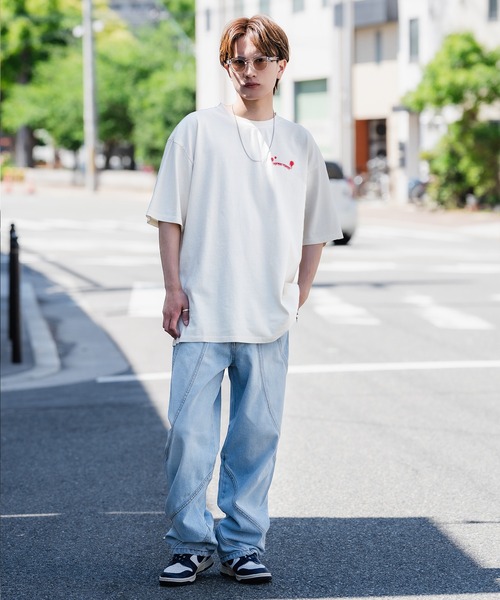 SIDEWAY STANCE tシャツ 「SIDEWAY STANCE」ピグメント加工