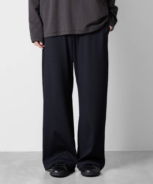 24AW ATTACHMENT ポリエステル ストレッチリブ ラウンジパンツ 24AW ATTACHMENT ポリエステル ストレッチリブ ラウンジパンツ