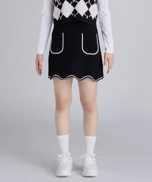 スカート 「WAAC」WOMENS ロゴアーガイルニット : ZOZOTOWN Yahoo!店
